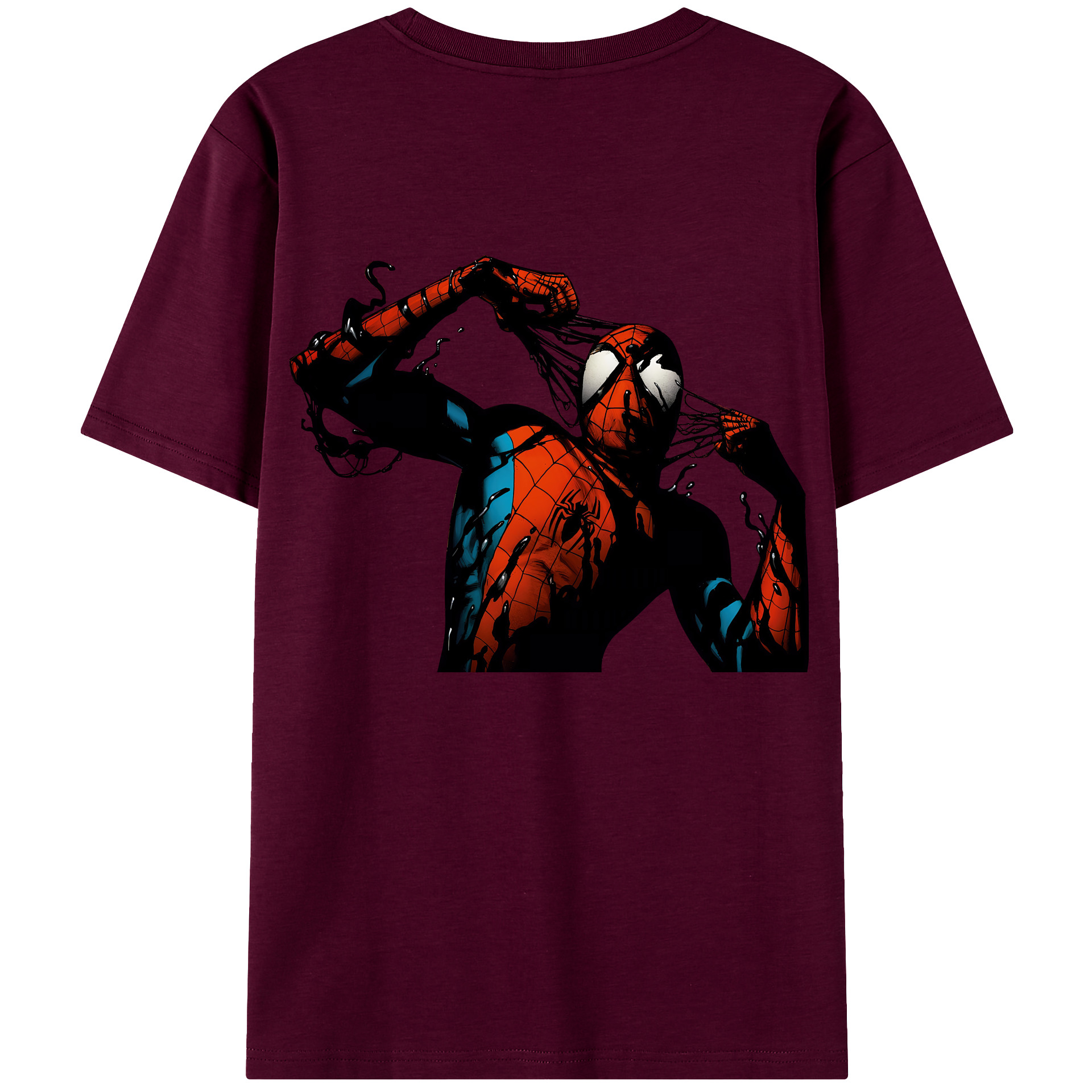 （画像用） Spider Man スパイダーマン レディース半袖Tシャツ(バックプリント)